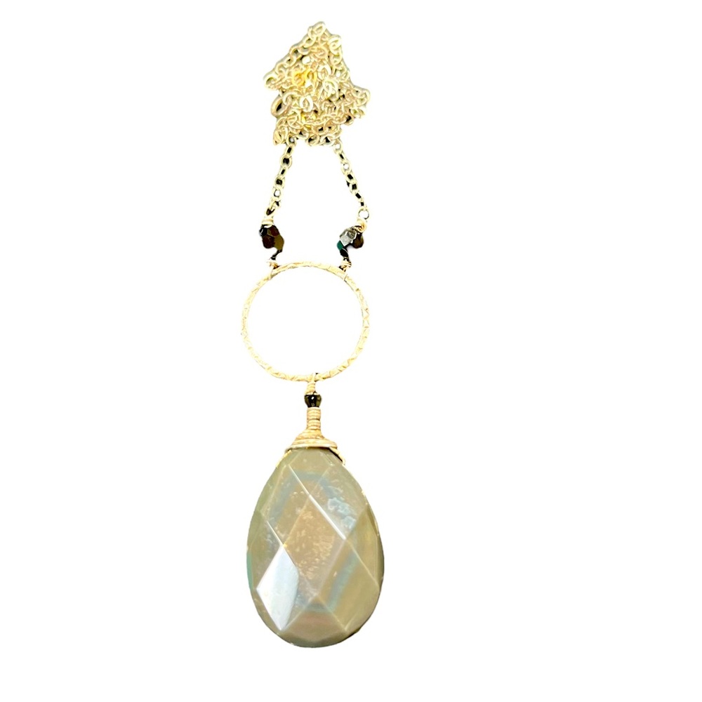 Sterling Silver Bloodstone Pendant Necklace